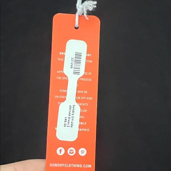 Sundry Classic Black 3/4 side shirred Dress - Picture 3 of 5